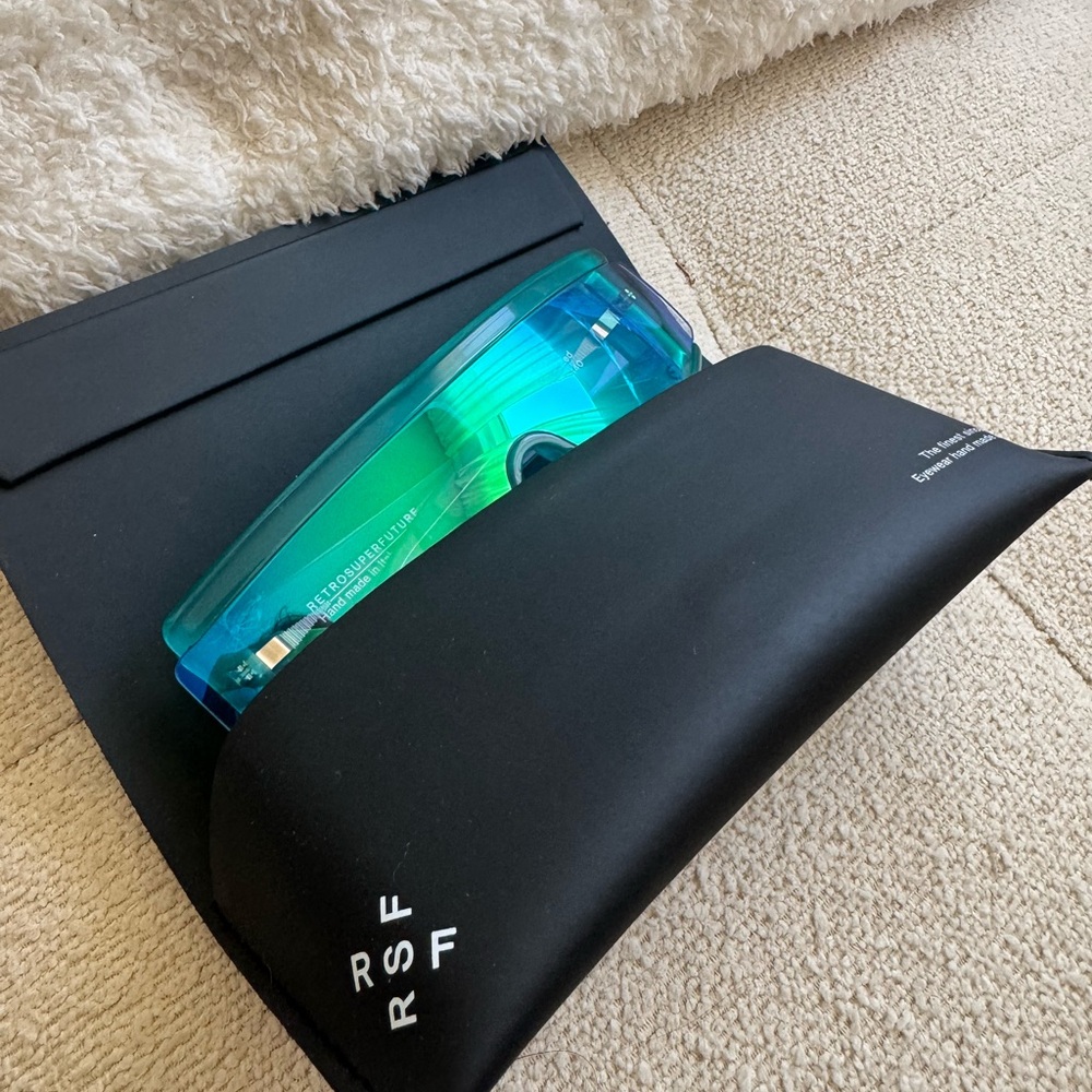 Retrosuperfuture Zed Shield Frame Sunglasses Back… - image 6